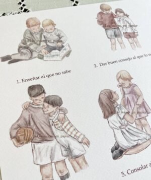 Ilustración- Obras de misericordia para niños (espirituales)