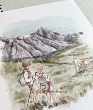 Láminas montaña (conjunto de dos láminas)