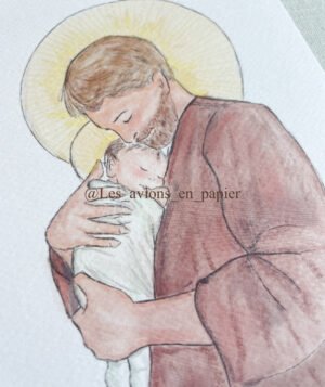 San José con niño Jesús bebé