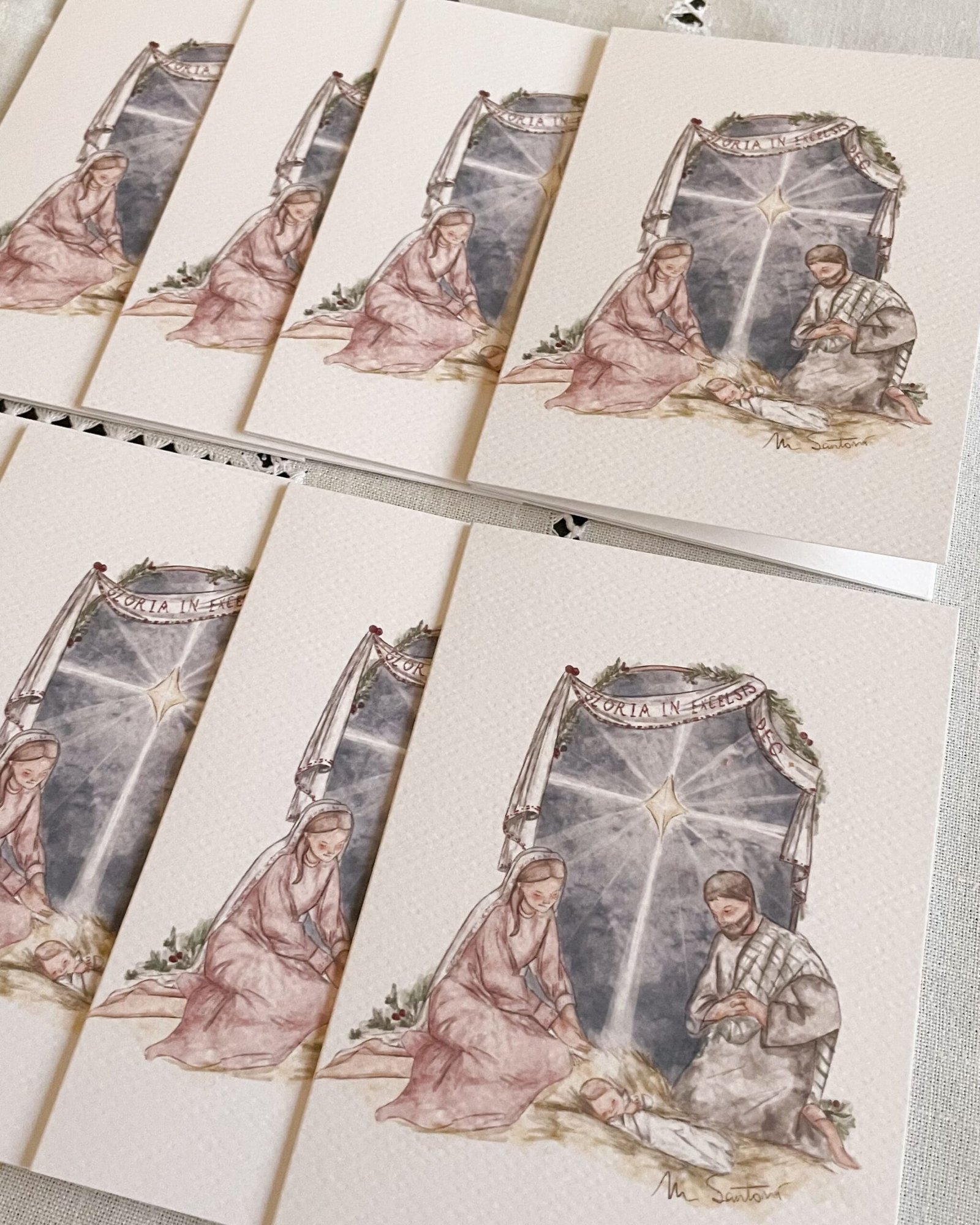 Pack de 8 Christmas- Gloria in excelsis Deo - Imagen 2