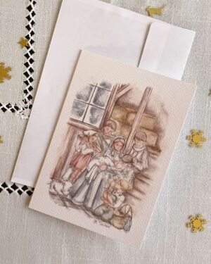 Pack de 8 Christmas- Nieve en Belén