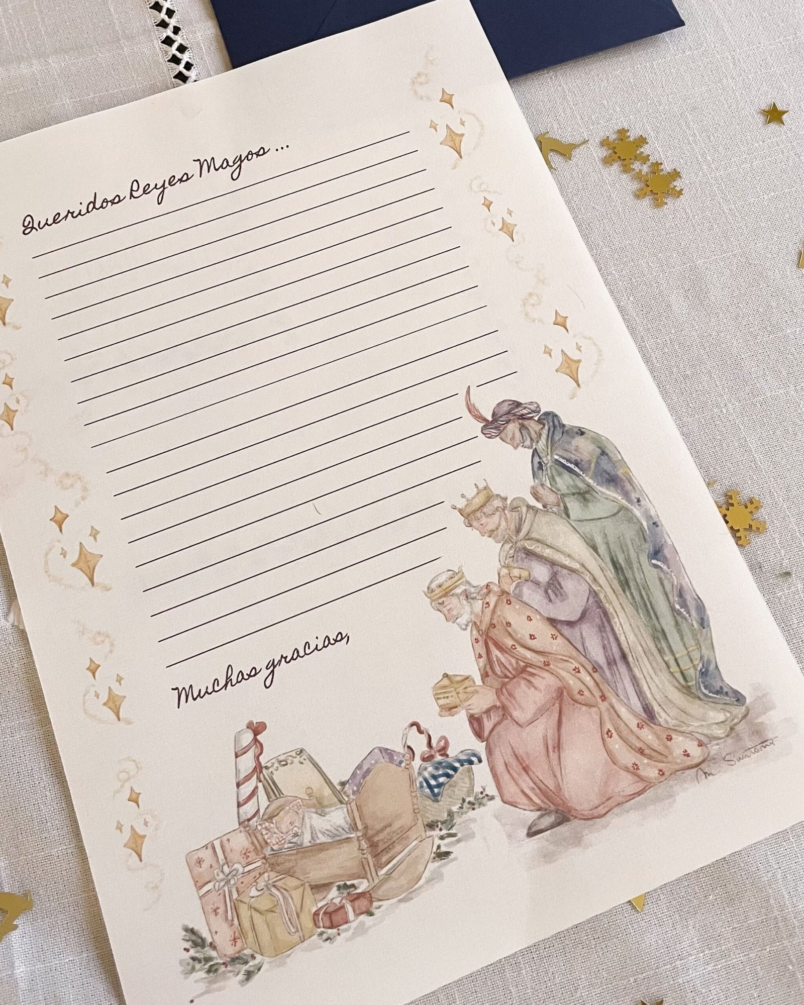 Cartas a los Reyes Magos – Set de 3 modelos con sobres forrados - Imagen 3